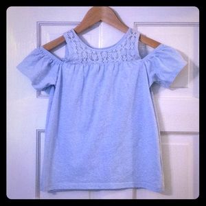 Girls cold shoulder top